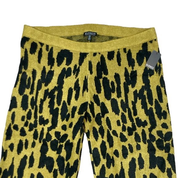 Eloquii Intarsia Sweater Knit Pull On Pants Green/Black Size 26/28 New - Picture 2 of 6